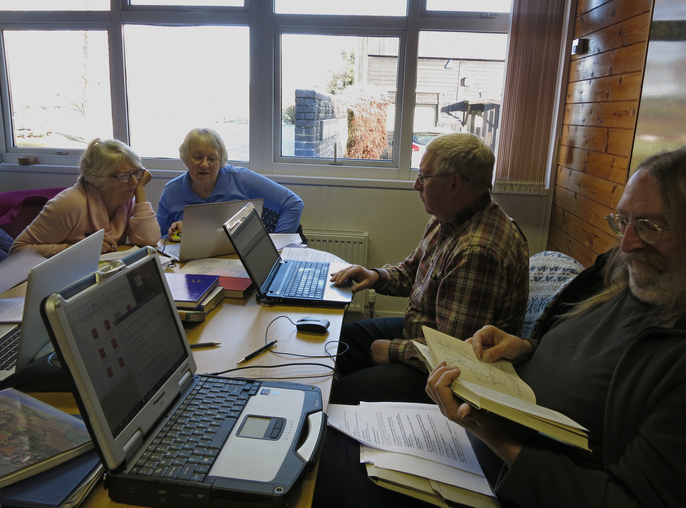 Volunteers Researching For Wildlife Records