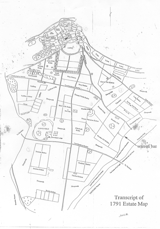 The 1791 estate map